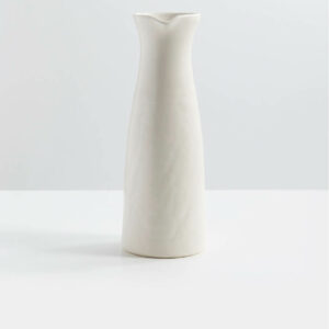 Ceramic Floral Handmade Vase with Diamond Pattern