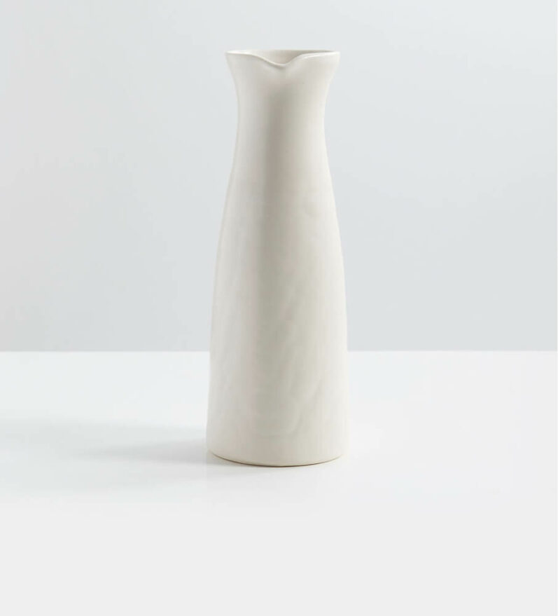 Ceramic Floral Handmade Vase with Diamond Pattern
